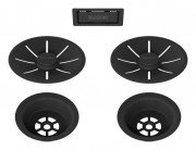 Отводная арматура Blanco InFino® с переливом черный матовый 239979