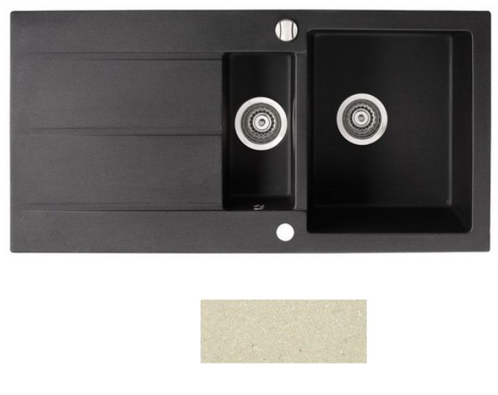 Мойка для кухни Marmorin Bario 1,5k 10 100х50 см искусственный камень Magranit сафари 120 513 001