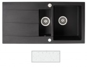 Мийка для кухні Marmorin Bario 1,5k 10 100х50 см штучний камінь Magranit білий 120 513 006