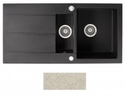 Мийка для кухні Marmorin Bario 1,5k 10 100х50 см штучний камінь Magranit пісочний 120 513 007