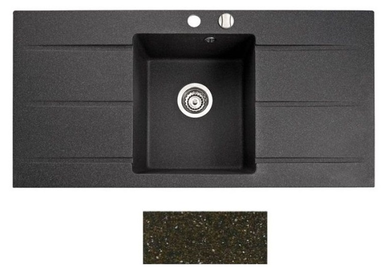 Мойка для кухни Marmorin Bario 1k 20 99,5х50 см искусственный камень Magranit коричневый 120 123 004