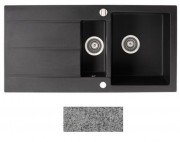 Мойка для кухни Marmorin Bario 1,5k 10 100х50 см искусственный камень Magranit серый 120 513 003