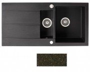 Мойка для кухни Marmorin Bario 1,5k 10 100х50 см искусственный камень Magranit коричневый 120 513 004