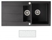 Мойка для кухни Marmorin Bario 1,5k 10 100х50 см искусственный камень Magranit белый 120 513 006