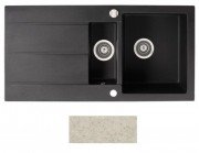 Мойка для кухни Marmorin Bario 1,5k 10 100х50 см искусственный камень Magranit песочный 120 513 007