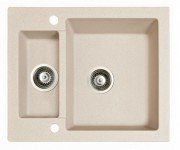 Мийка для кухні Marmorin Bario 1,5k 60х50 см штучний камінь Magranit сафарі 120 503 001