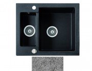 Мийка для кухні Marmorin Bario 1,5k 60х50 см штучний камінь Magranit сірий 120 503 003