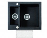 Мойка для кухни Marmorin Bario 1,5k 60х50 см искусственный камень Magranit белый 120 503 006