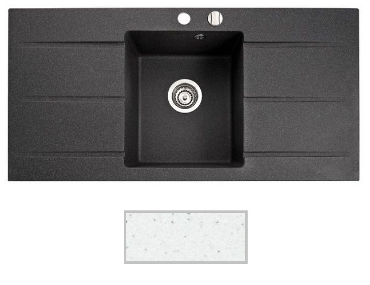 Мийка для кухні Marmorin Bario 1k 20 99,5х50 см штучний камінь Magranit білий 120 123 006