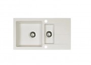 Мийка для кухні Marmorin Bario 1,5k 0,50 80х50 см штучний камінь Magranit білий 120 533 006