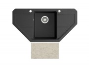 Мойка для кухни Marmorin Bario trapez 96х50 см искусственный камень Magranit песочный 120 743 007