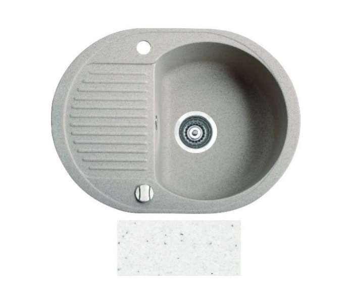 Мойка для кухни Marmorin Duro 1k 0,50 62х47 см искусственный камень Magranit белый 130 133 006