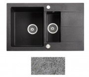 Мойка для кухни Marmorin Bario 1,5k 0,50 80х50 см искусственный камень Magranit серый 120 533 003