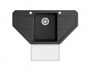 Мойка для кухни Marmorin Bario trapez 96х50 см искусственный камень Magranit белый 120 743 006