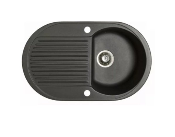 Мойка для кухни Marmorin Duro 1k 10 77х47 см искусственный камень Magranit черный 130 113 002