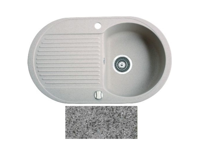 Мойка для кухни Marmorin Duro 1k 10 77х47 см искусственный камень Magranit серый 130 113 003