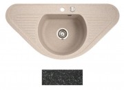Мойка для кухни Marmorin Duro 1k trapez 94х47 см искусственный камень Magranit черный 130 743 002