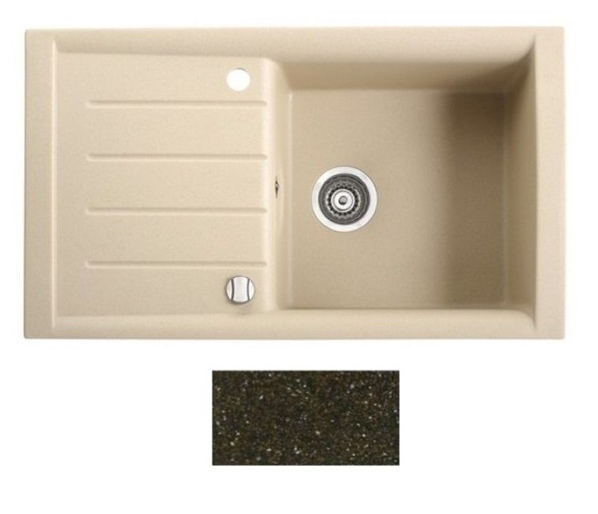 Мойка для кухни Marmorin Profir 1k 10 86х50 см искусственный камень Magranit коричневый 160 113 004