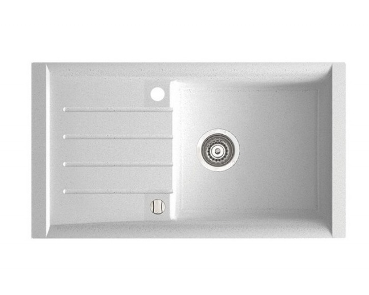 Мийка для кухні Marmorin Profir 1k 10 86х50 см штучний камінь Magranit білий 160 113 006