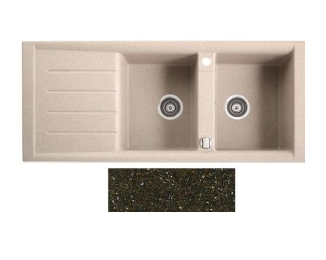 Мойка для кухни Marmorin Profir 2k 10 116х50 см искусственный камень Magranit коричневый 160 213 004