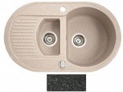 Мойка для кухни Marmorin Duro 1,5k 10 77х47 см искусственный камень Magranit черный 130 513 002