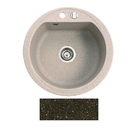 Мийка для кухні Marmorin Duro 1k Ø52 см штучний камінь Magranit коричневий 130 803 004