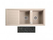 Мийка для кухні Marmorin Profir 2k 10 116х50 см штучний камінь Magranit чорний 160 213 002