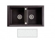 Мойка для кухни Marmorin Profir 2k 86х50 см искусственный камень Magranit белый 160 203 006