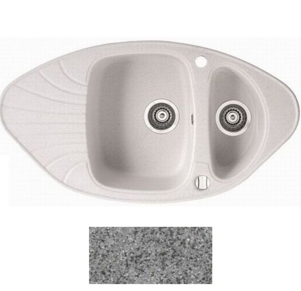 Мийка для кухні Marmorin Oren trapez 92х50 см штучний камінь Magranit сірий 180 613 003