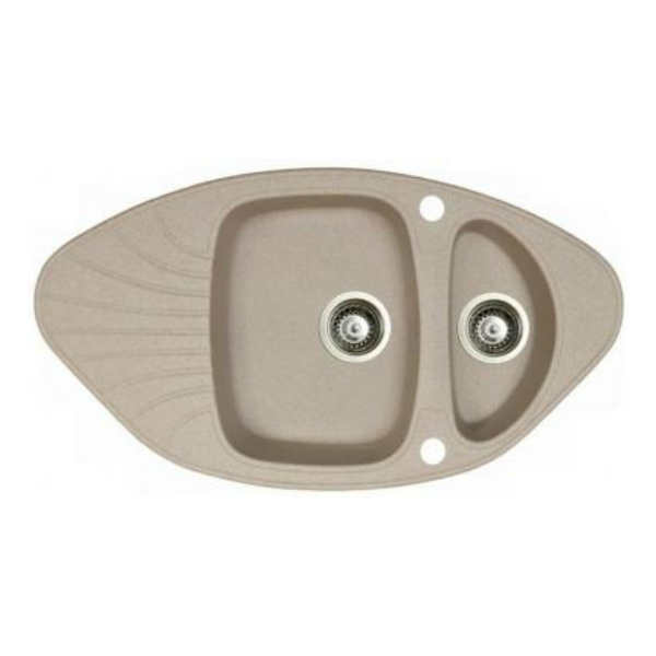 Мийка для кухні Marmorin Oren trapez 92х50 см штучний камінь Magranit пісочний 180 613 007