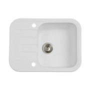 Мийка для кухні Marmorin Pesta 1k 0,50 62х47 см штучний камінь Magranit білий 170 133 006