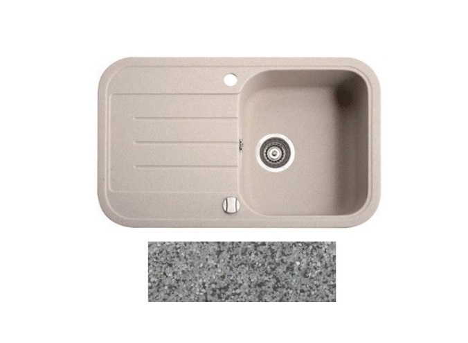 Мийка для кухні Marmorin Pesta 1k 10 77х47 см штучний камінь Magranit сірий 170 113 003