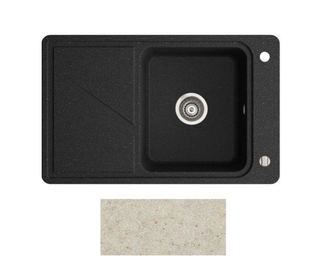 Мойка для кухни Marmorin Torro 800 1k 80х50 см искусственный камень Magranit песочный 220 133 007