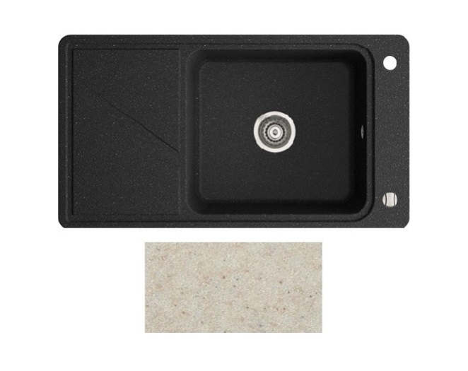 Мийка для кухні Marmorin Torro 900 1k 90х50 см штучний камінь Magranit пісочний 220 113 007