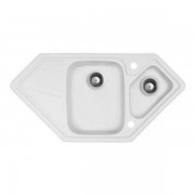Мойка для кухни Marmorin Torro trapez 98х50 см искусственный камень Magranit белый 220 613 006