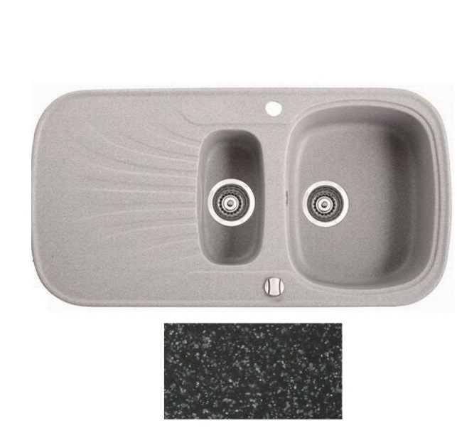 Мийка для кухні Marmorin Oren 1,5k 10 97х50 см штучний камінь Magranit чорний 180 513 002