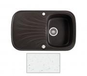 Мийка для кухні Marmorin Oren 1k 10 82х50 см штучний камінь Magranit білий 180 113 006