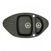 Мойка для кухни Marmorin Oren trapez 92х50 см искусственный камень Magranit черный 180 613 002