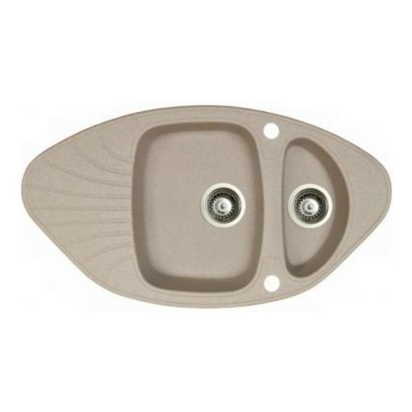 Мийка для кухні Marmorin Oren trapez 92х50 см штучний камінь Magranit пісочний 180 613 007