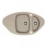 Мойка для кухни Marmorin Oren trapez 92х50 см искусственный камень Magranit песочный 180 613 007