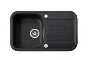 Мойка для кухни Marmorin Pesta 1k 10 77х47 см искусственный камень Magranit черный 170 113 002
