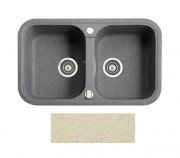 Мийка для кухні Marmorin Pesta 2k 77х47 см штучний камінь Magranit сафарі 170 203 001