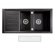 Мойка для кухни Marmorin Profir 1,5k 10 100х50 см искусственный камень Magranit белый 160 513 006