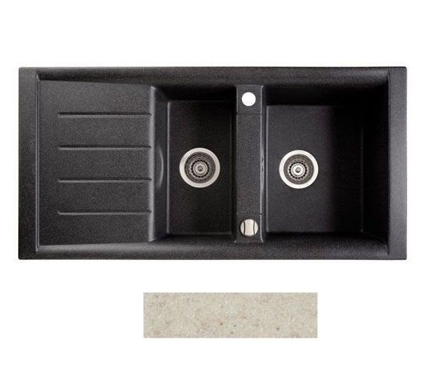 Мойка для кухни Marmorin Profir 1,5k 10 100х50 см искусственный камень Magranit песочный 160 513 007