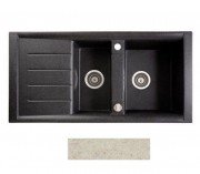 Мийка для кухні Marmorin Profir 1,5k 10 100х50 см штучний камінь Magranit пісочний 160 513 007