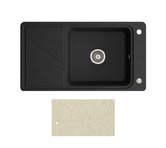 Мийка для кухні Marmorin Torro 800 1k 80х50 см штучний камінь Magranit сафарі 220 133 001