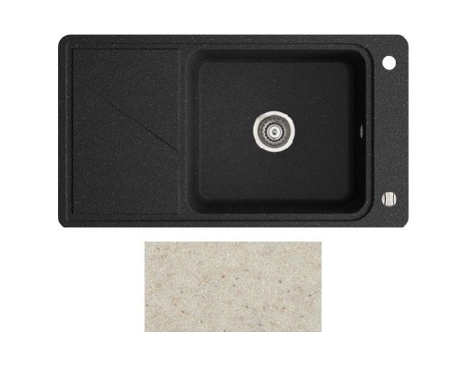 Мийка для кухні Marmorin Torro 900 1k 90х50 см штучний камінь Magranit пісочний 220 113 007