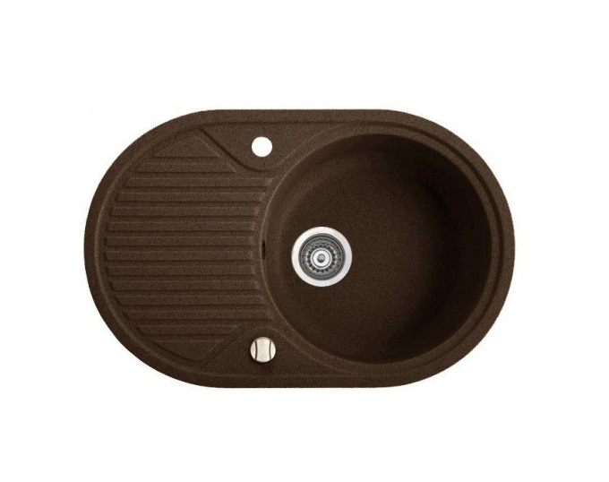 Мойка для кухни Marmorin Arena 77х50 см искусственный камень Magranit коричневый 280 113 004