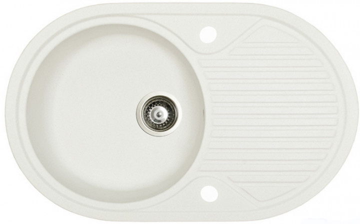 Мойка для кухни Marmorin Arena 77х50 см искусственный камень Magranit белый 280 113 006