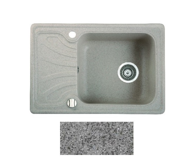 Мойка для кухни Marmorin Dato 65х44 см искусственный камень Magranit серый 240 113 003